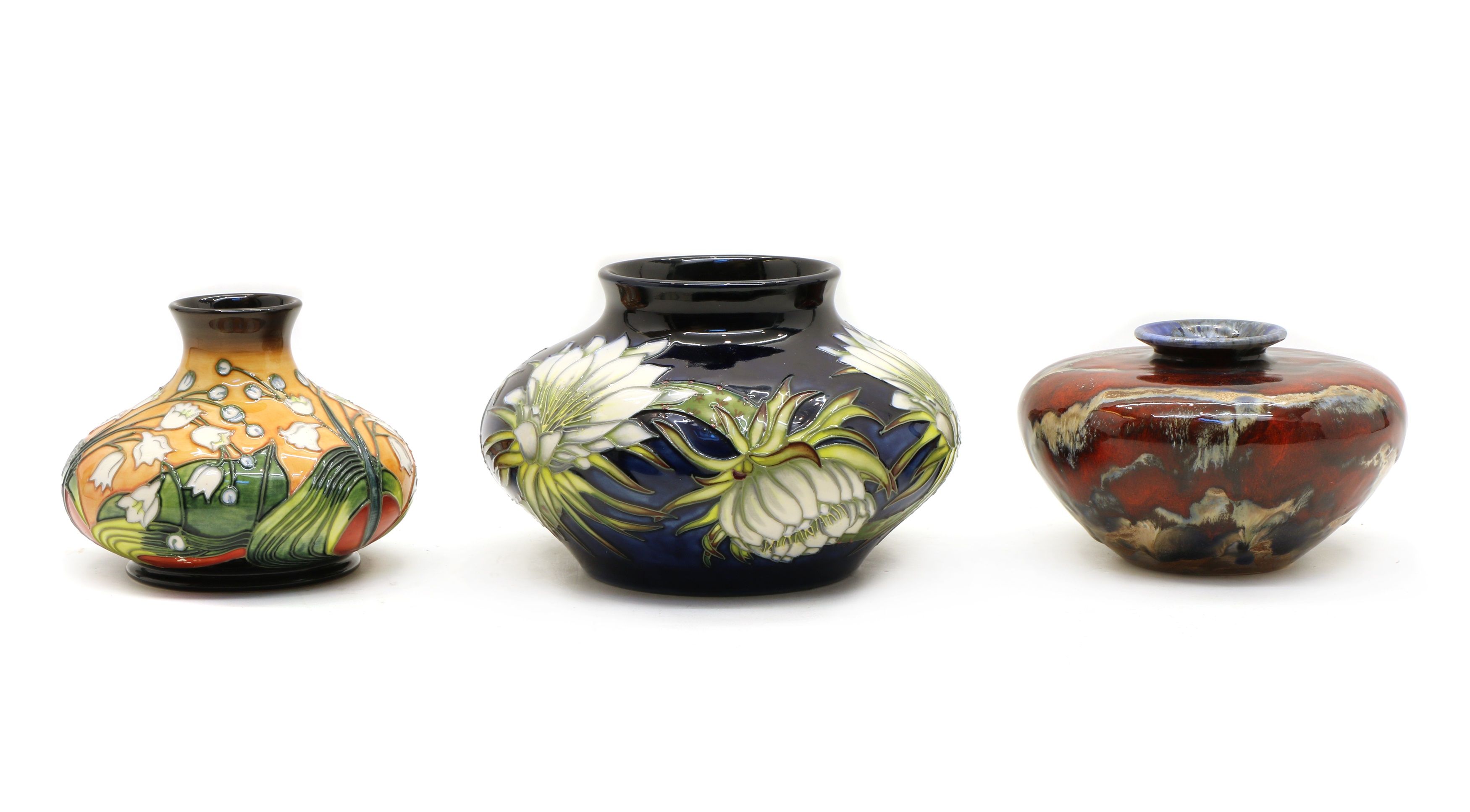 Lot 200 Two modern Moorcroft pottery vases,