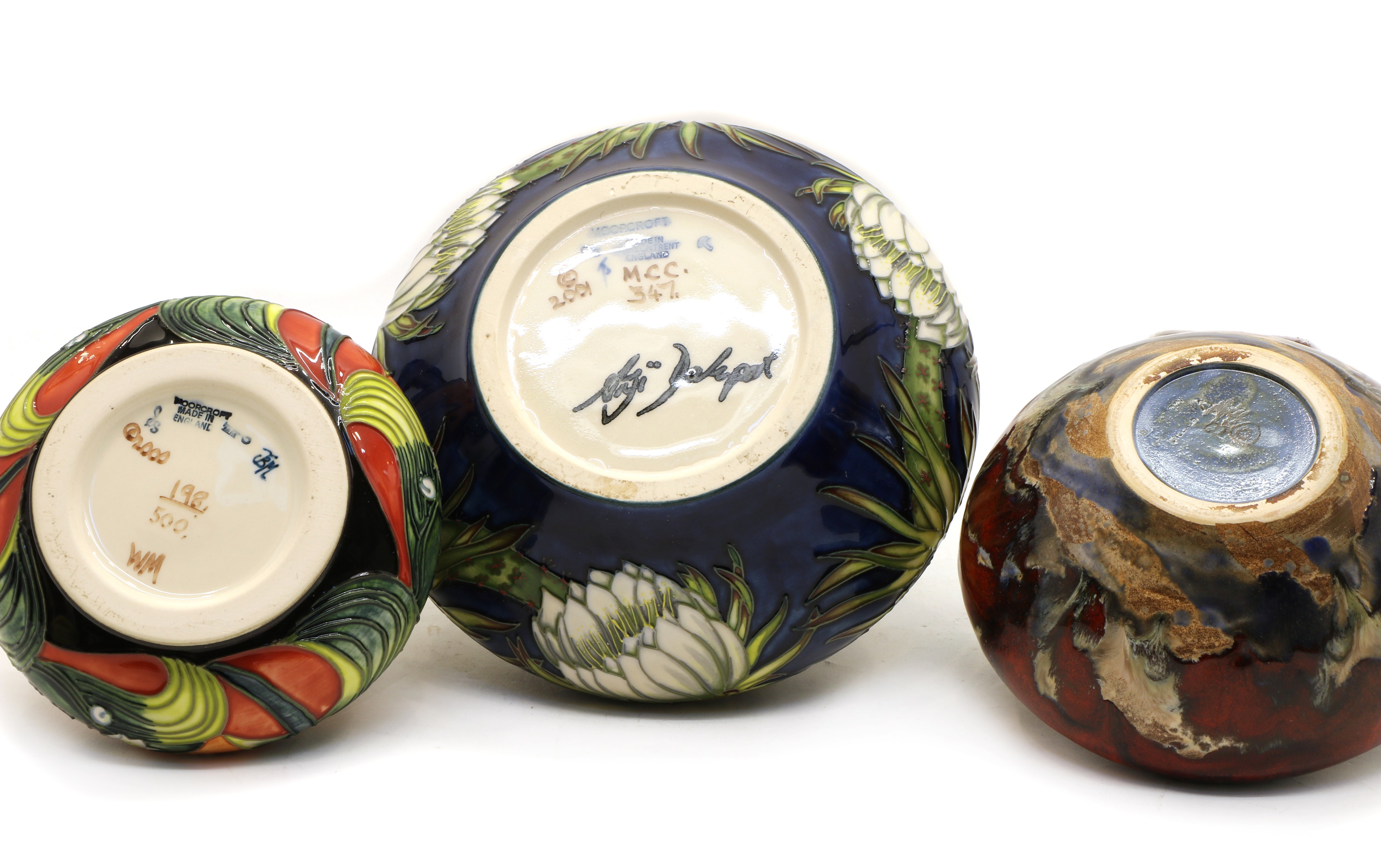 Lot 200 Two modern Moorcroft pottery vases,