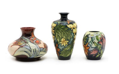 Lot 206 - Three modern Moorcroft vases