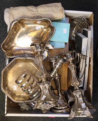 Lot 77 - An assorted collection of silver plated ware