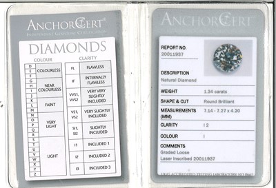 Lot 1117 - A single stone diamond ring