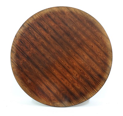 Lot 520 - A circular rosewood table