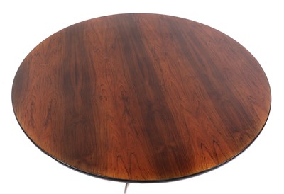 Lot 574 - A circular rosewood coffee table