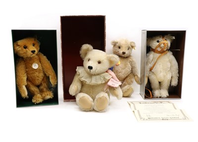 Lot 229 - Four Steiff teddy bears