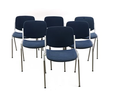 Lot 642 - A set of six Castelli stacking chairs