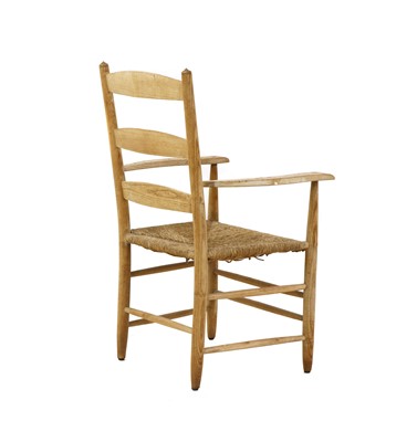 Lot 225 - A Neville Neal 'Bedales' oak chair