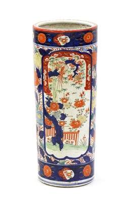 Lot 391 - A Chinese cylindrical stickstand