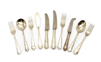 Lot 64 - A selection of silver-plated Dubarry pattern cutlery