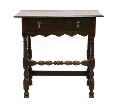 Lot 420A - An oak side table