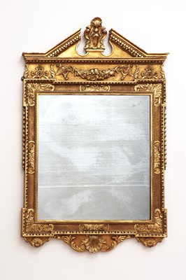 Lot 667 - A George II-style giltwood wall mirror