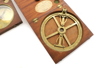 Lot 230 - A Troughton brass dial and compass