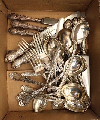 Lot 58 - A collection of silver cutlery