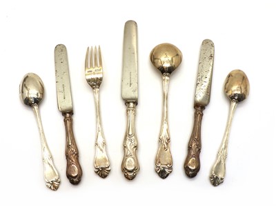 Lot 58 - A collection of silver cutlery