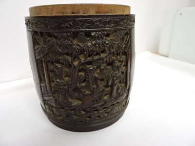 Lot 156 - A Chinese bamboo box and cover