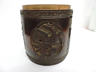 Lot 156 - A Chinese bamboo box and cover