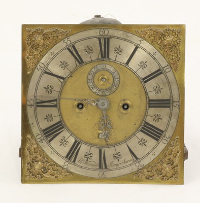 Lot 351 - A marquetry and walnut eight-day longcase clock by Thomas Wentworth 'Junier', Sarum