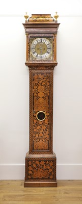 Lot 351A - A marquetry and walnut eight-day longcase clock by Thomas Wentworth 'Junier', Sarum