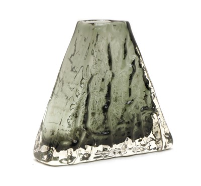 Lot 205 - A Whitefriars glass Textured range 'Pyramid' vase