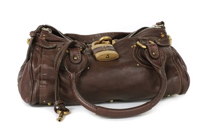 Lot 1358 - A Chloé 'Paddington' oxblood leather handbag