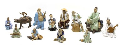Lot 285 - A large collection of Chinese ceramic figures