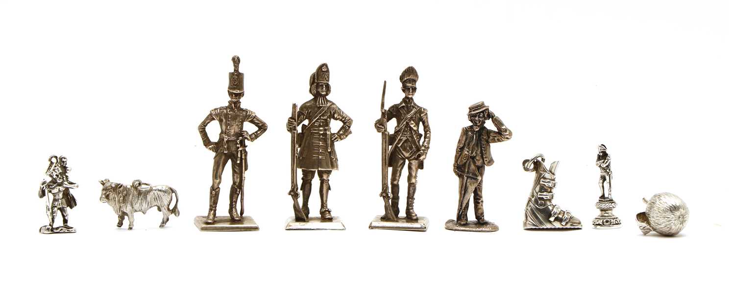 Lot 60 - Three modern silver figures