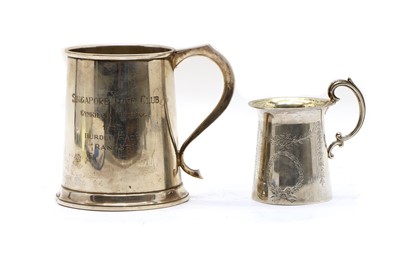 Lot 53 - A silver mug