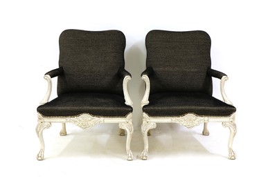 Lot 476 - A pair of Gainsborough style chairs