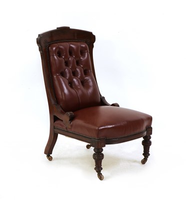 Lot 481 - A mahogany nursing chair