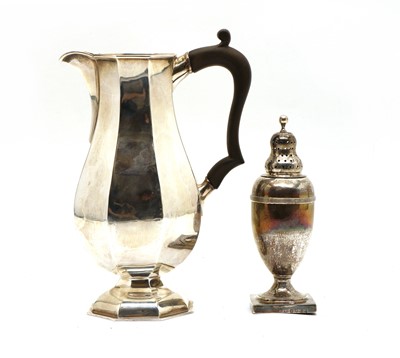 Lot 55 - An Edwardian silver footed jug