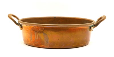 Lot 265 - A late Victorian copper preserve pan