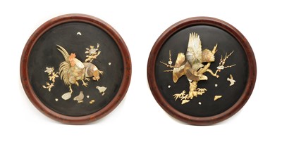 Lot 180 - Two Japanese lacquered panels