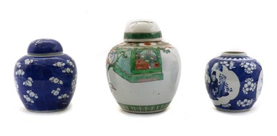 Lot 176 - Three Chinese ginger jars