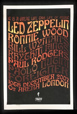Lot 281 - A music poster