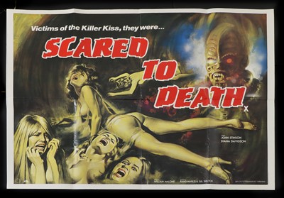 Lot 370 - A film poster titled Scared to Death