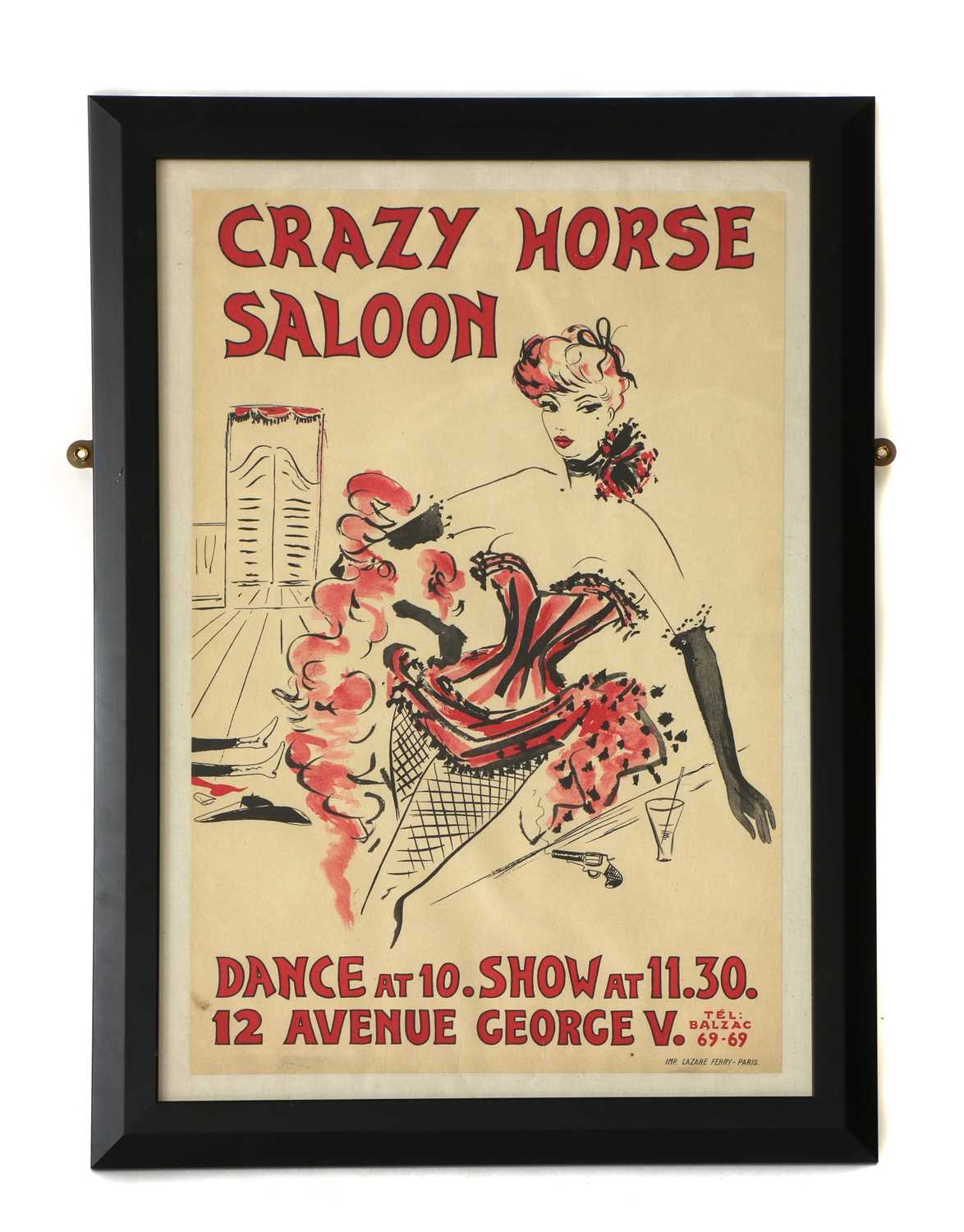 Lot 389 - A framed French cabaret poster