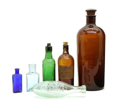 Lot 268 - A collection of glass apothecary bottles