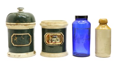 Lot 266 - A collection of glass apothecary bottles