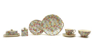 Lot 354 - A Royal Winton 'Marion' porcelain tea set for ten