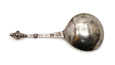 Lot 29 - A continental silver spoon
