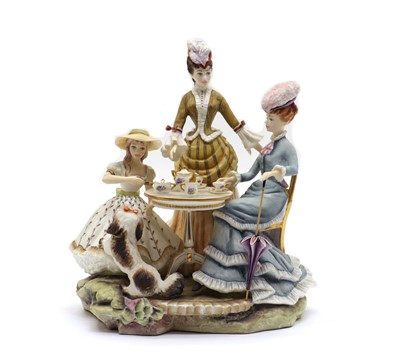 Lot 244 - A Royal Worcester figural group ‘The Tea Party’