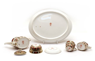 Lot 191 - A Royal Crown Derby Imari miniature tea set