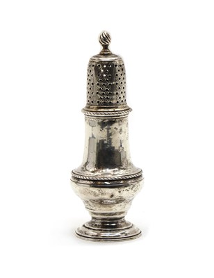 Lot 9 - A George III silver caster