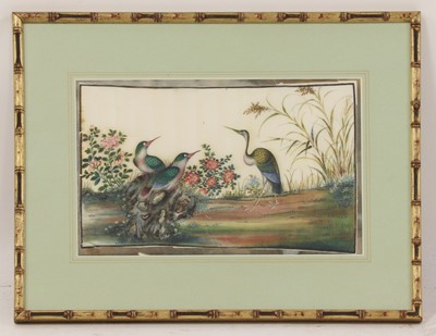 Lot 131 - Four Chinese pith paper paintings