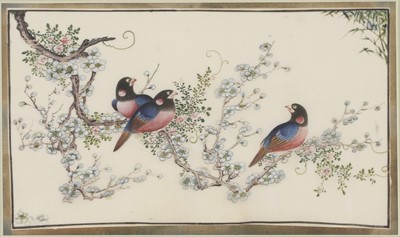 Lot 131 - Four Chinese pith paper paintings