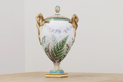 Lot 171 - A Royal Worcester potpourri vase and cover