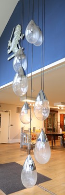 Lot 527 - A Glashütte-Limburg hanging ceiling light