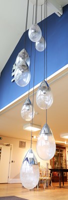 Lot 527 - A Glashütte-Limburg hanging ceiling light