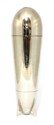 Lot 252 - A silver-plated 'Rocket' cocktail shaker