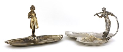 Lot 100 - A WMF silver-plated figural dish