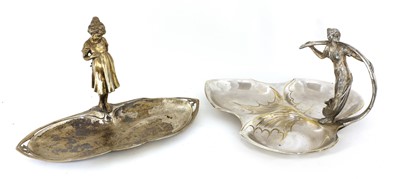 Lot 100 - A WMF silver-plated figural dish